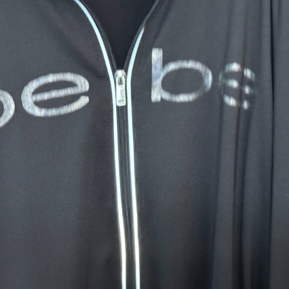 Bebe Sport Black Zip Up Jacket Athletic Track Style Size M - Picture 8 of 8